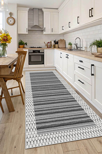 Evimle Makinede yıkanabilir kaymaz taban leke tutmaz mutfak halısı salon halı...