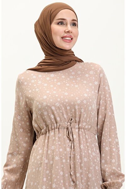 sefamerve Φόρεμα με κορδόνι με σχέδιο βιζόν - 81802-06