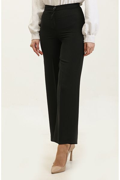 sefamerve Pantaloni largi 1150-01 Negri