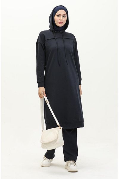 sefamerve Σετ φόρμας Navy Blue Two Thread - 3034-05