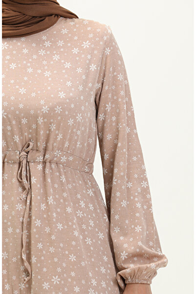 sefamerve Φόρεμα με κορδόνι με σχέδιο βιζόν - 81802-06