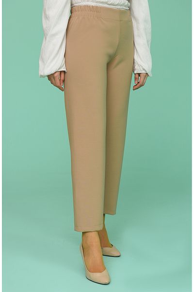 sefamerve Ελαστικό παντελόνι μέσης 1983C-09 Model Milk Coffee Color