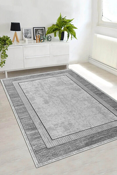 df home Salon Halısı Geometrik İskandinav Toz Tutmaz Dijital Baskı Yıkanabili...