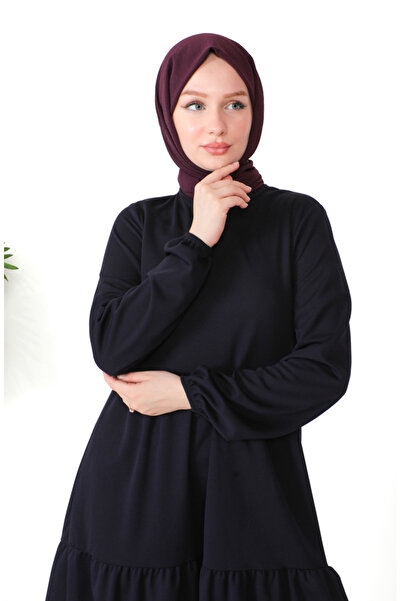 sefamerve Büzgülü Tunik 0699-10 Mor