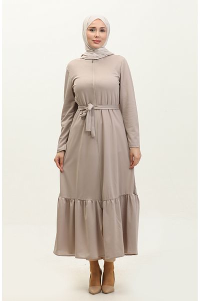 sefamerve Mink Belted Gathered Φούστα Ferace 0703-07