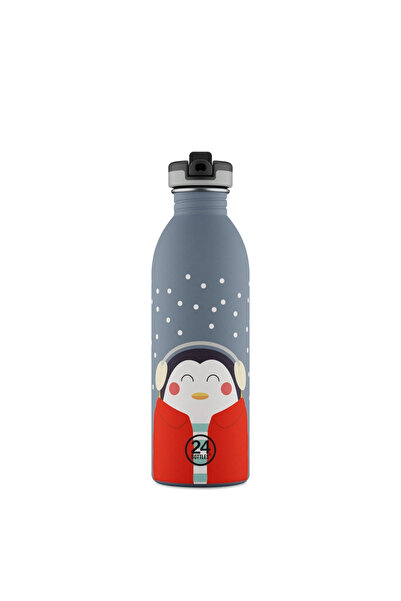 24Bottles Kids Bottle Happy Penguin Paslanmaz Çelik Çocuk Su Matarası 500 ml