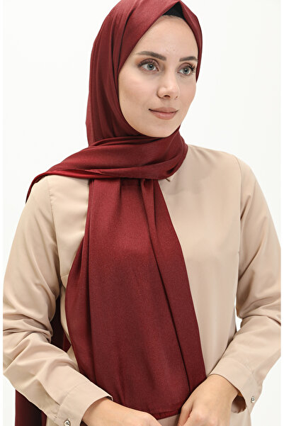 sefamerve Burgundy Crystal Shawl - 1099-20 Model