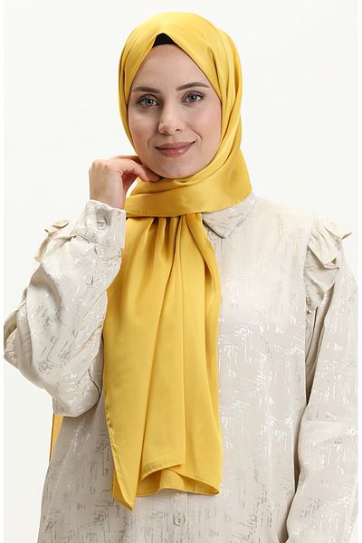 sefamerve Mustard Karaca Silky Micro Shawl - 80999-25