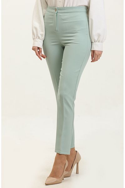sefamerve Green Straight Leg Trousers - 1148-03