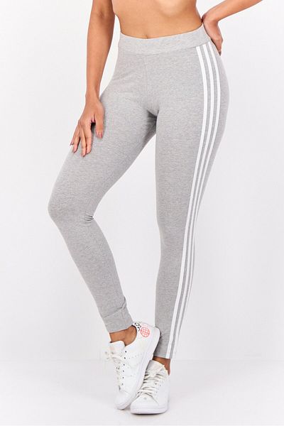 adidas Women Sportswear Fit 3 Stripes Training Leggings, Grey