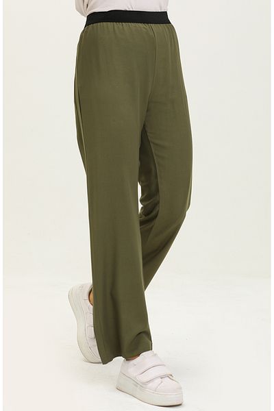 sefamerve 6434-08 Model Khaki Viscose Walking Pants