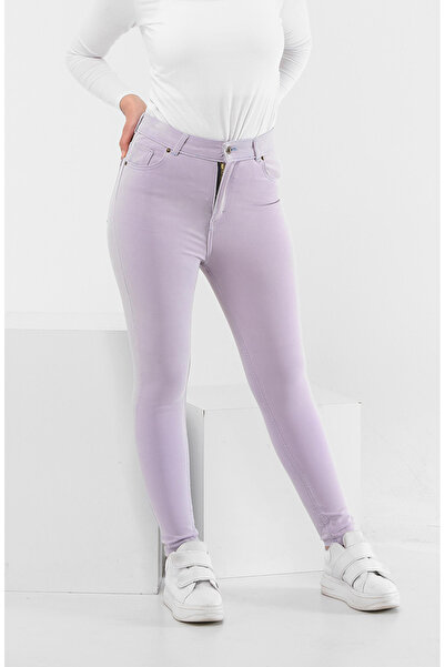 sefamerve Dar Paça Kot Pantolon 30491-02 Lila