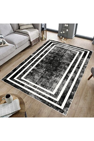 Hülya Home Dijital Baskı Yıkanabilir Kaymaz Taban Salon Halısı Mutfak Halısı ...