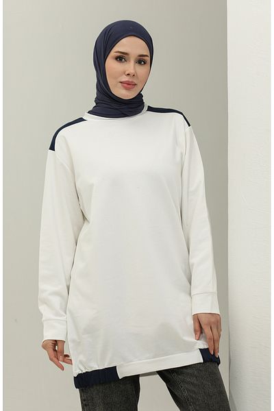 sefamerve Φούτερ Ecru Crew Neck - 23086-04