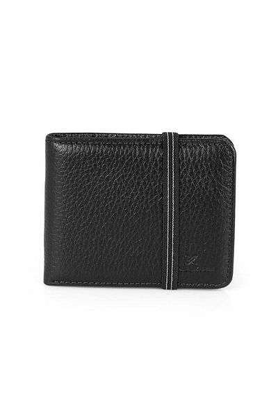 Daniel Klein Dkl0794-1 Men's Black Wallet & Card Holder Made of Real Leather