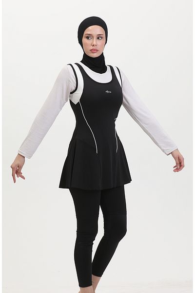 sefamerve Μαγιό πισίνας Zero Sleeve 24903-01 Μαύρο