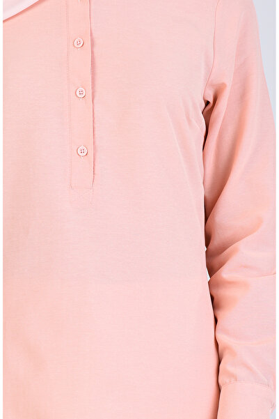 sefamerve Judge Collar Tunic 6474-10 Salmon