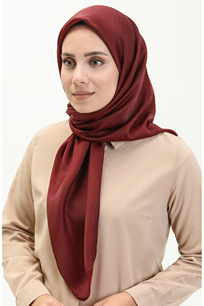 sefamerve Claret Red Crystal Scarf 1098-07