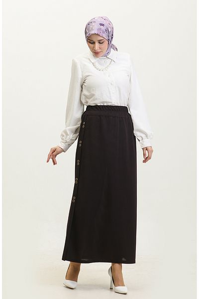 sefamerve __ro__ Fusta Marime Plus Prune - Detaliu Nasturi, Model 4206-03