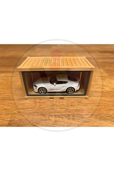 Bi'şeyler Sepeti 1:64 Container Frame Side Diorama Garage Parking Diecast Vehicle Container - Car Not Included.