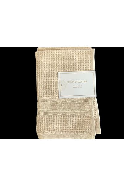 Madame Coco Jolie 2-pack 100% βαμβακερή πετσέτα χεριών - μπεζ 30x46cm 2 τεμάχια Luxury Collection