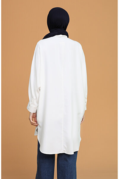 sefamerve Cepli Viskon Tunik 6480-14 Ekru