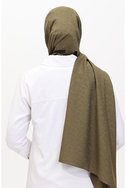 sefamerve Σάλι Madame Mary Ivy Jacquard 19088-16 Χακί