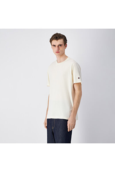 Champion Ss Men's Beige T-Shirt Beige Men's T-Shirt -220278-Ys141