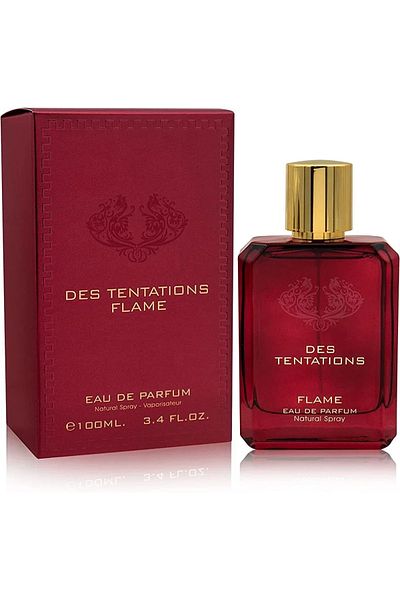 Fragrance World Parfum Des Tentations Flame, EDP 100 ml, unisex - inspirat din Eros Flame