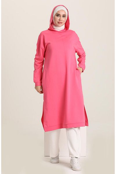 sefamerve Sporttunika mit Kapuze 3007-13 Fuchsia