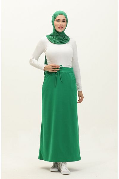 sefamerve Αθλητική φούστα Emerald Green Pocket - 0152-26