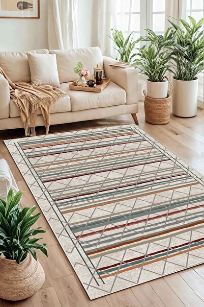 Evimle Makinede yıkanabilir kaymaz taban leke tutmaz mutfak halısı salon halı...