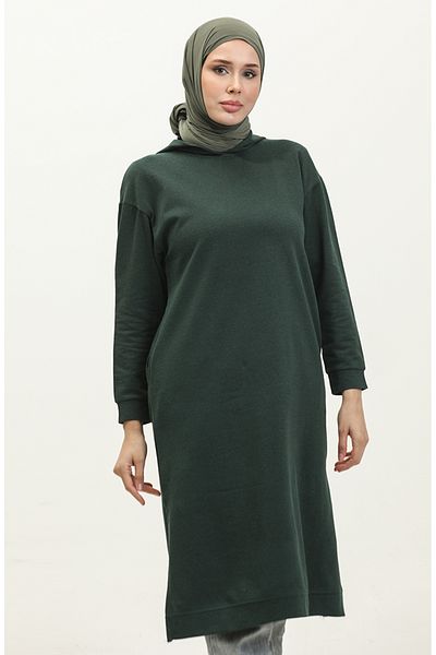 sefamerve Αθλητικό χιτώνα Nefti Green Hooded - 3007-35