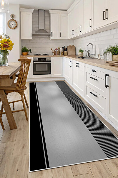 Evimle Makinede yıkanabilir kaymaz taban leke tutmaz mutfak halısı salon halı...