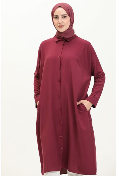 sefamerve 6433-20 Tunica cu maneca raglan din prune