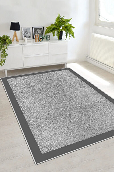 df home Salon Halısı Geometrik İskandinav Eskitmeli Dijital Baskı Yıkanabilir Kaymaz Taban 3517SALON