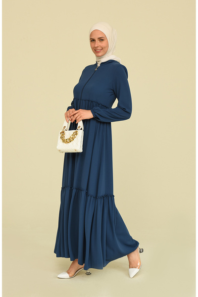 sefamerve Φεράζ με κορδόνι 5042-05 Ινδικό