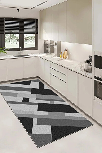 Evimle Makinede yıkanabilir kaymaz taban leke tutmaz mutfak halısı salon halı...