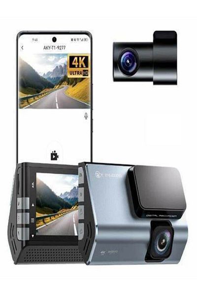 AK AKEEYO 4K Ultra HD Front Dash Cam and Rear Camera 1080MP Recorder, 5G Wi-Fi. WDR Technology