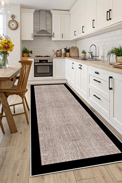 Evimle Makinede yıkanabilir kaymaz taban leke tutmaz mutfak halısı salon halı...