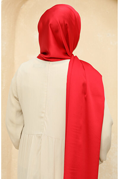 sefamerve Nursema 81001-15 Dark Red Sandy Silk Shawl