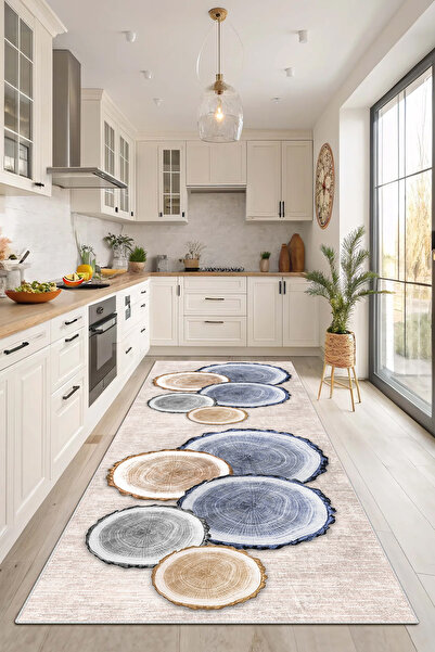 Evimle Makinede yıkanabilir kaymaz taban leke tutmaz mutfak halısı salon halısı /7019 Dikdörtgen