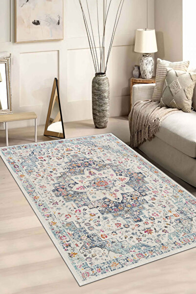 Evimle Makinede yıkanabilir kaymaz taban leke tutmaz mutfak halısı salon halı...