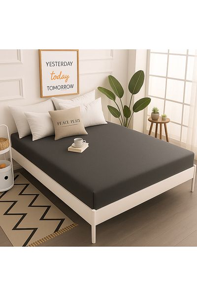 Prime Sleeks 100% Cotton Fitted Sheet Double Fitted Sheet 160X200Cm