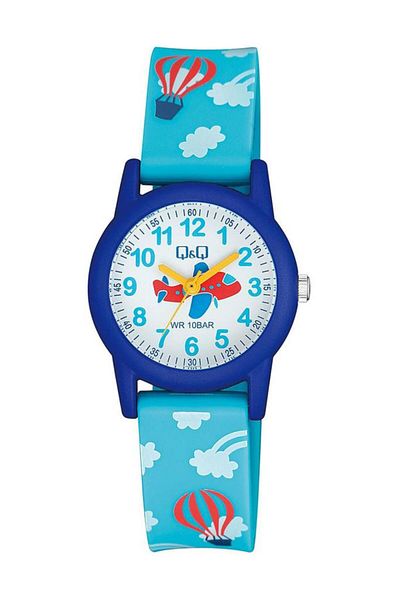 Q&Q Qq Vr99J018Y Waterproof Blue Children's Wristwatch