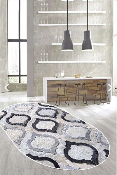 Hülya Home Dijital Baskı Yıkanabilir Kaymaz Taban Salon Halısı Mutfak Halısı ...