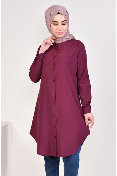 sefamerve Tunica cu guler judecător 6475-15 Prune