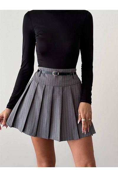 Coral Thin Stripe Pillowcase Dark Gray