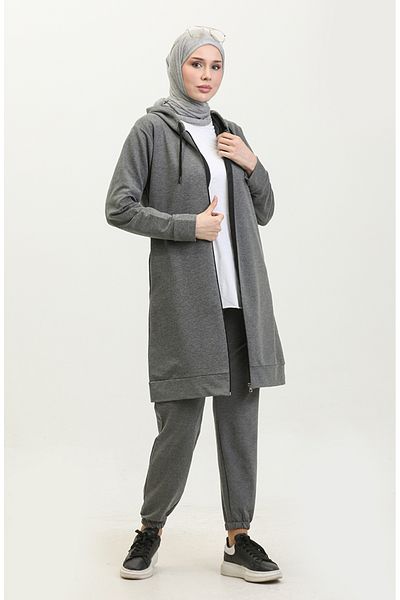 sefamerve Γκρι Σετ Φούτερ 2 τεμαχίων - 24002-06