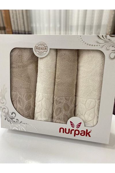 Nurpak Σετ πετσετών μπάνιου Hazal (4 τεμάχια)